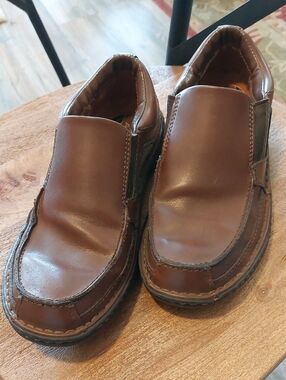 StreetCars Men's Comfort Brown Leather Slip-on Shoes